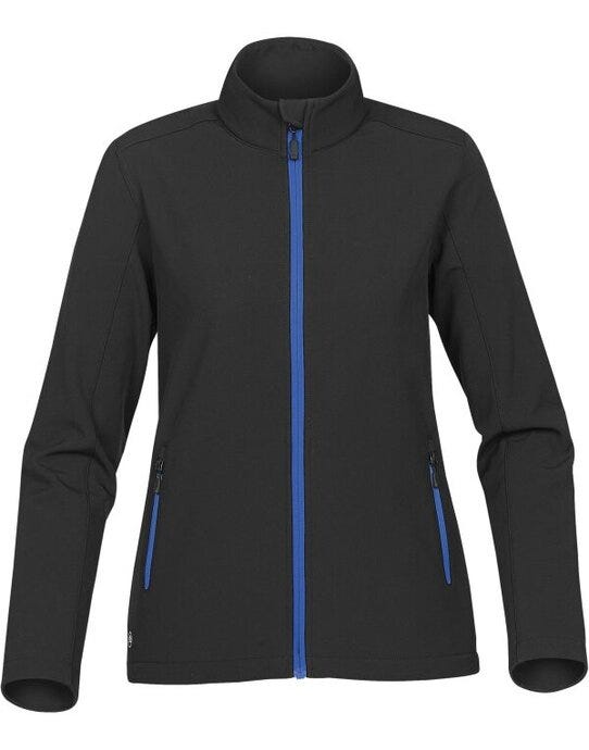 Stormtech KSB-1W Womens Orbiter Softshell - Black/ Azure Blue