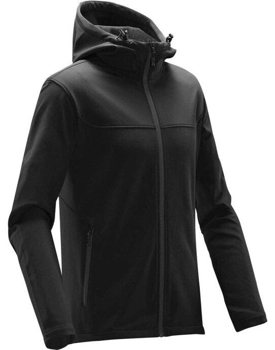 Stormtech KSH-1 Men's Orbiter Softshell Hoody - Black/Dolphin