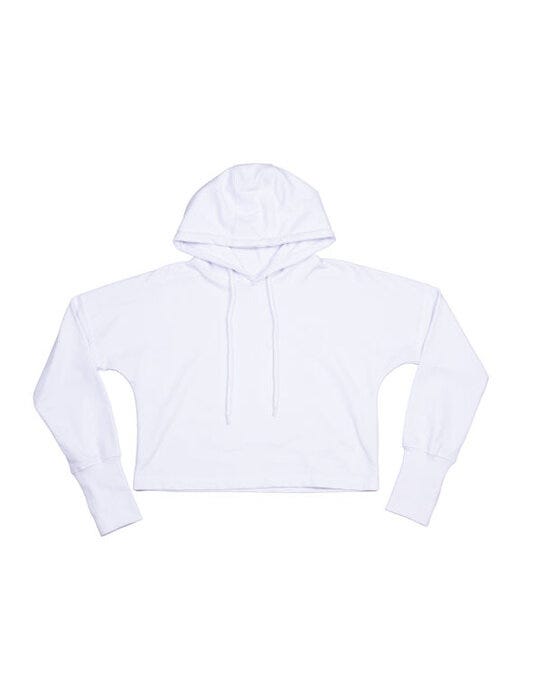 Mantis M140 Womens Cropped Hoodie - White