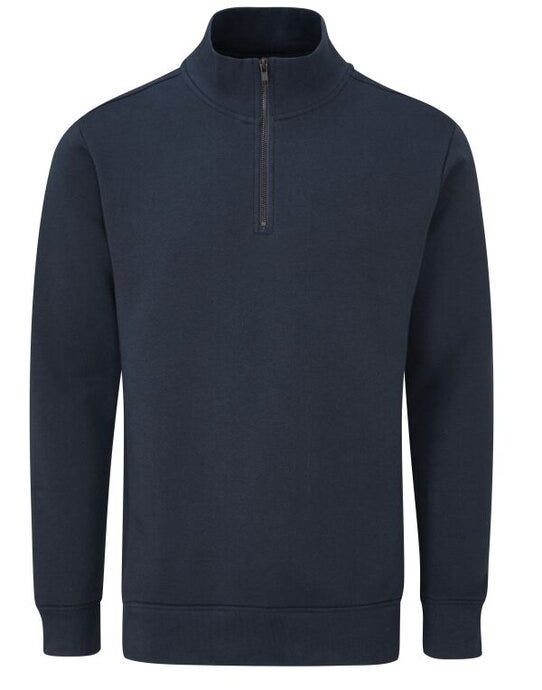 Mantis M197 Unisex Organic 1/4 Zip Sweat - Navy