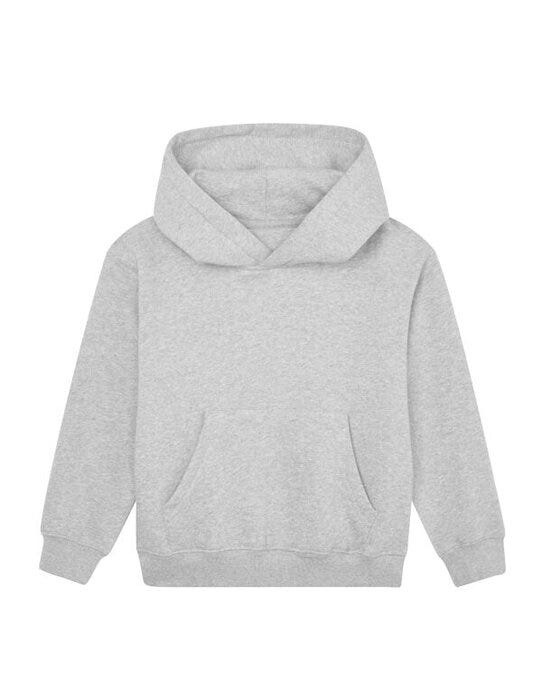 Mantis MK04 Kids Essential Organic Hoodie - Heather Grey Melange