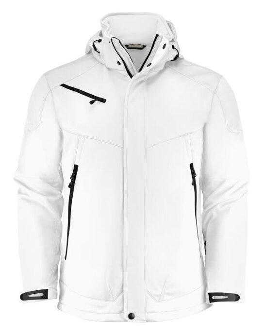 Printer Essentials PE2261035 Men Skeleton Softshel - White