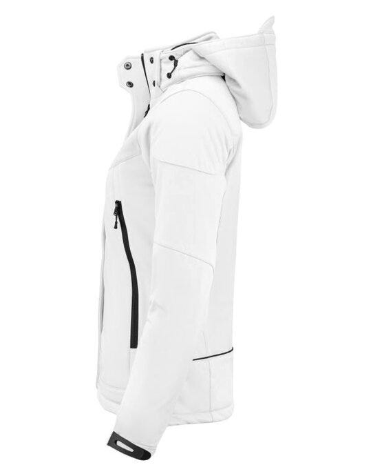 Printer Essentials PE2261041 Printer Ladies Skeleton Softshell Jacket - White