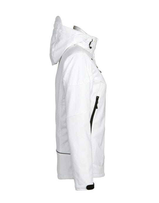 Printer Essentials PE2261041 Printer Ladies Skeleton Softshell Jacket - White