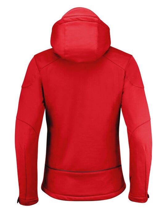 Printer Essentials PE2261041 Printer Ladies Skeleton Softshell Jacket - Red