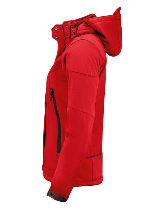 Printer Essentials PE2261041 Printer Ladies Skeleton Softshell Jacket - Red