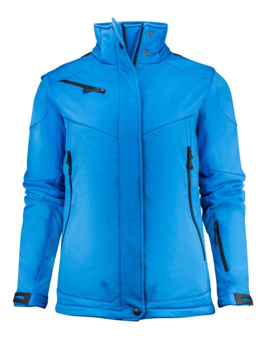 Printer Essentials PE2261041 Printer Ladies Skeleton Softshell Jacket - Ocean Blue