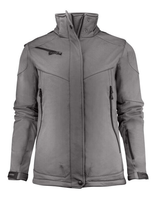 Printer Essentials PE2261041 Printer Ladies Skeleton Softshell Jacket - Steel Grey