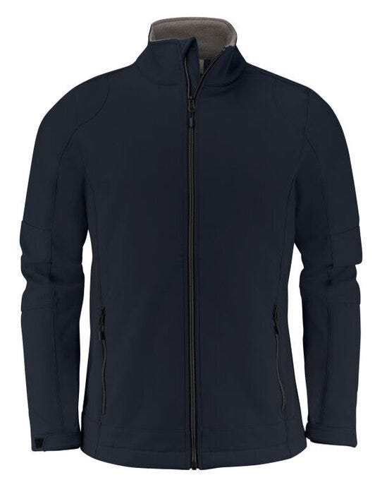 Printer Essentials PE2261044 Printer Mens Trial Softshell Jacket - Dark Navy