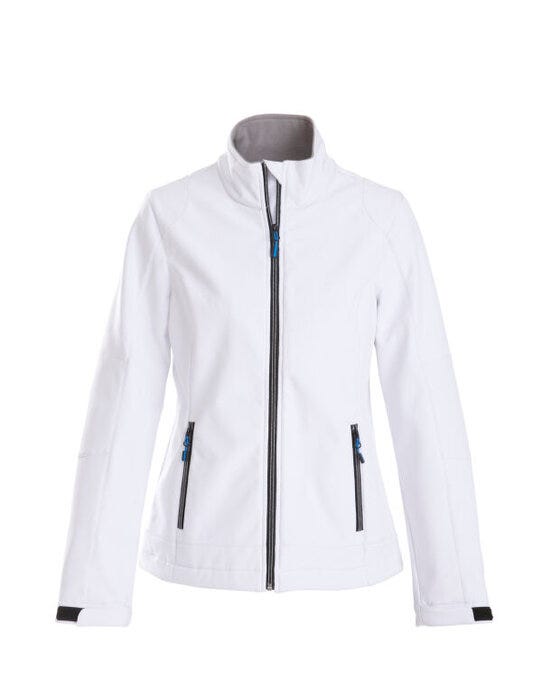Printer Essentials PE2261045 Printer Ladies Trial Softshell Jacket - White