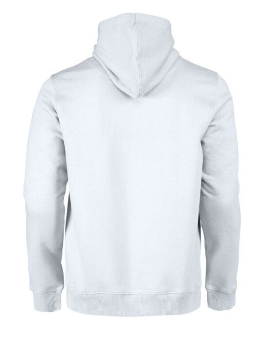 Printer Essentials PE2262049 Printer Mens Fastpitch Hooded Sweater - White