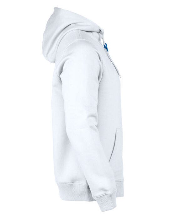 Printer Essentials PE2262049 Printer Mens Fastpitch Hooded Sweater - White