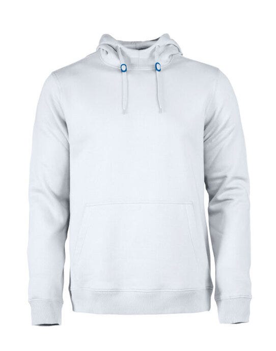 Printer Essentials PE2262049 Printer Mens Fastpitch Hooded Sweater - White