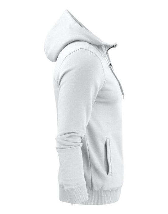 Printer Essentials PE2262051 Printer Mens Overhead Full Zip Hoodie - White