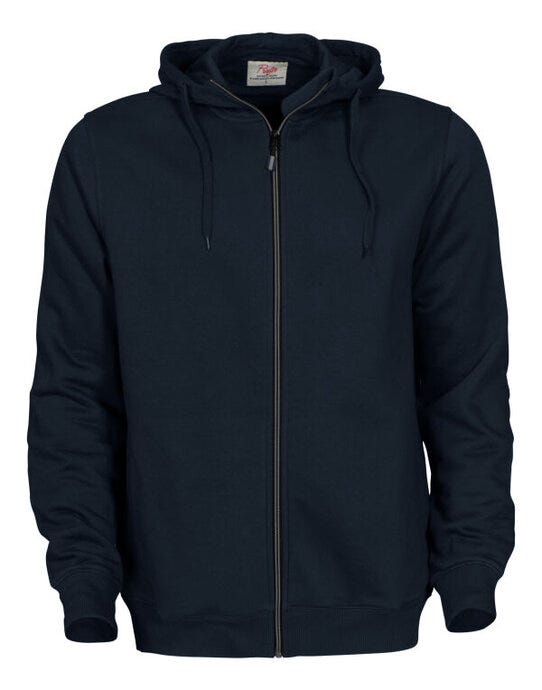 Printer Essentials PE2262051 Printer Mens Overhead Full Zip Hoodie - Dark Navy