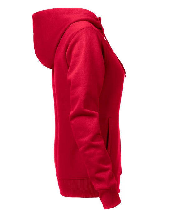 Printer Essentials PE2262052 Printer Ladies Overhead Full Zip Hoody - Red