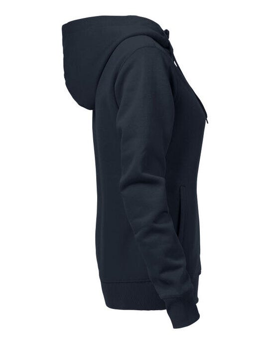 Printer Essentials PE2262052 Printer Ladies Overhead Full Zip Hoody - Dark Navy