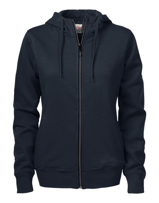 Printer Essentials PE2262052 Printer Ladies Overhead Full Zip Hoody - Dark Navy