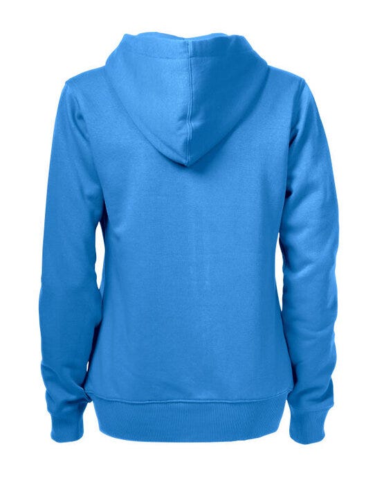 Printer Essentials PE2262052 Printer Ladies Overhead Full Zip Hoody - Ocean Blue