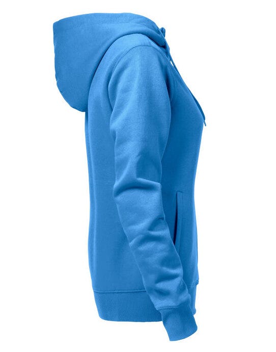 Printer Essentials PE2262052 Printer Ladies Overhead Full Zip Hoody - Ocean Blue
