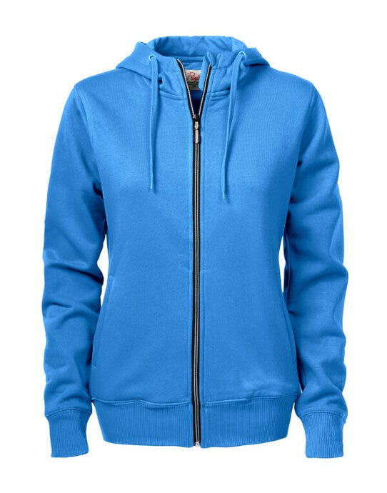 Printer Essentials PE2262052 Printer Ladies Overhead Full Zip Hoody - Ocean Blue