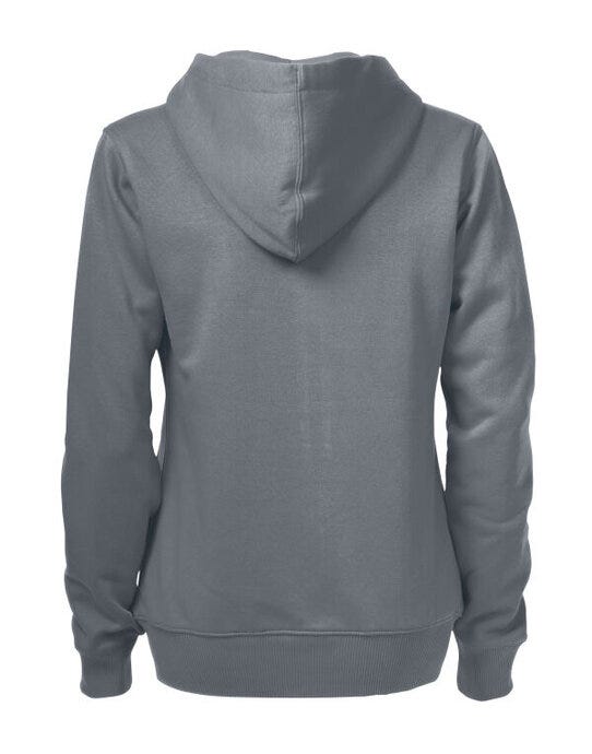 Printer Essentials PE2262052 Printer Ladies Overhead Full Zip Hoody - Steel Grey