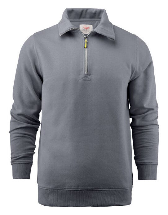 Printer Essentials PE2262053 Printer Mens Rounders RXS 1/2 Zip - Steel Grey