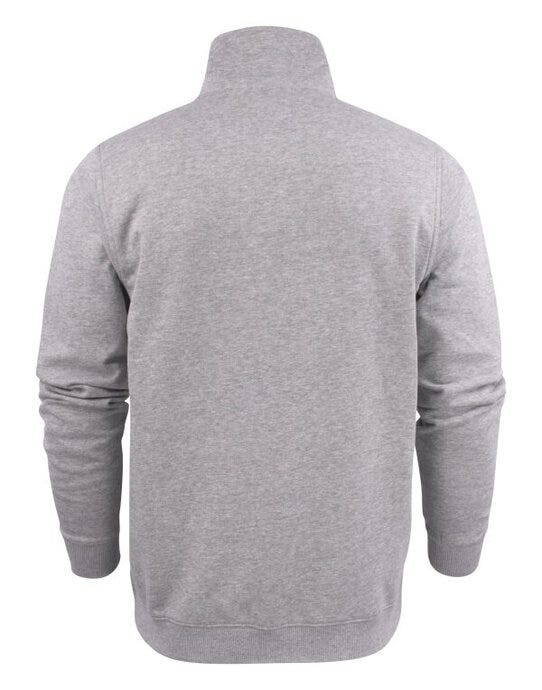 Printer Essentials PE2262053 Printer Mens Rounders RXS 1/2 Zip - Grey Melange