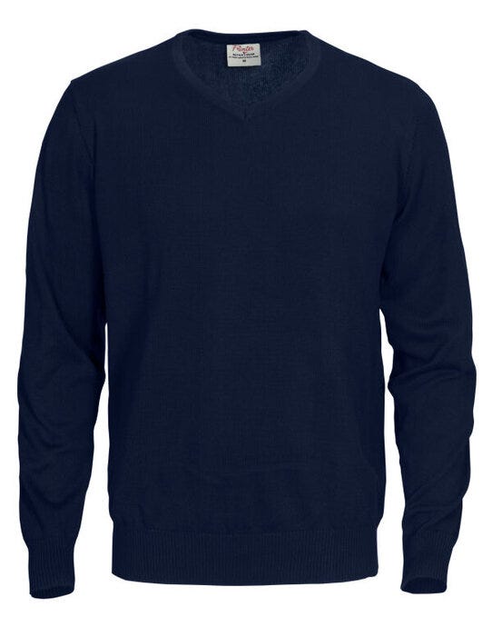 Printer Essentials PE2262501 Printer Forehand Knitted V Neck Sweater - Navy