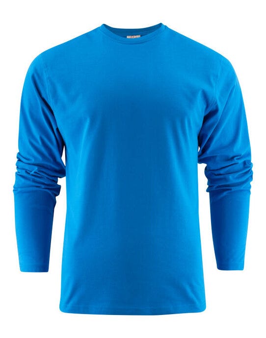Printer Essentials PE2264016 Printer Heavy Long Sleeve T-Shirt - Ocean Blue