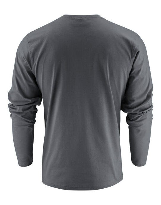 Printer Essentials PE2264016 Printer Heavy Long Sleeve T-Shirt - Steel Grey