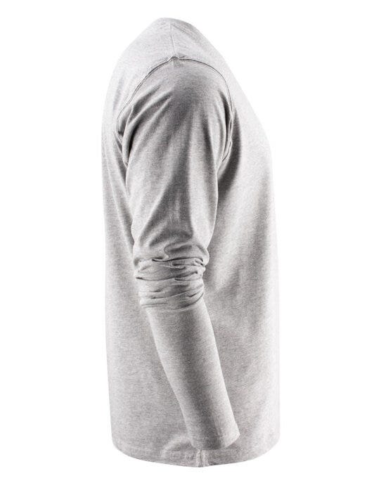 Printer Essentials PE2264016 Printer Heavy Long Sleeve T-Shirt - Grey Melange
