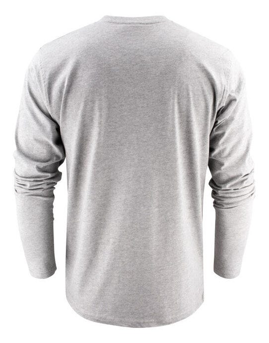 Printer Essentials PE2264016 Printer Heavy Long Sleeve T-Shirt - Grey Melange