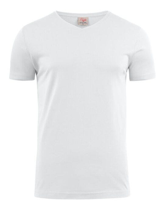 Printer Essentials PE2264024 Printer Mens Heavy V T-Shirt - White