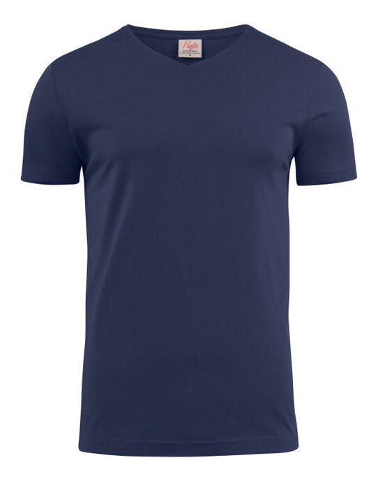Printer Essentials PE2264024 Printer Mens Heavy V T-Shirt - Navy