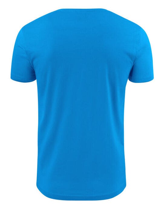 Printer Essentials PE2264024 Printer Mens Heavy V T-Shirt - Ocean Blue