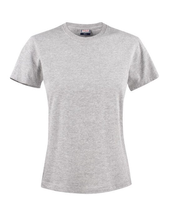 Printer Essentials PE2264028 Printer Ladies Light T-Shirt - Grey Melange