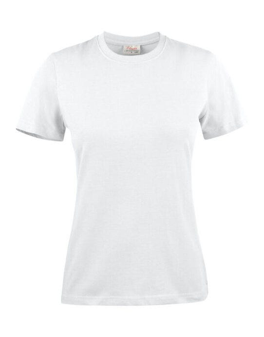 Printer Essentials PE2264033 Ladies Heavier Pro T - White