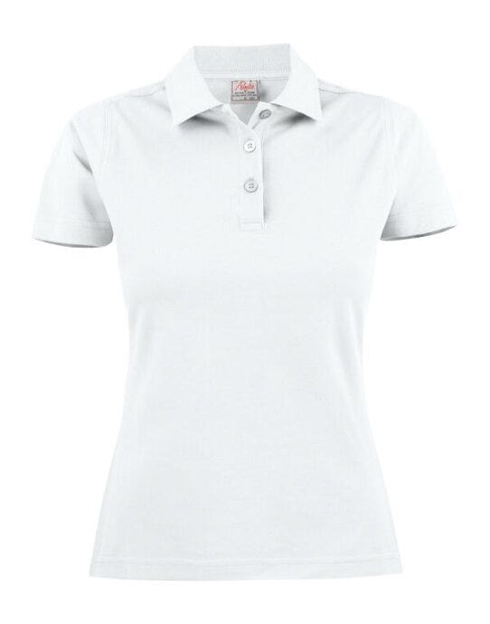 Printer Essentials PE2265009 Printer Ladies Pique Surf Polo - White