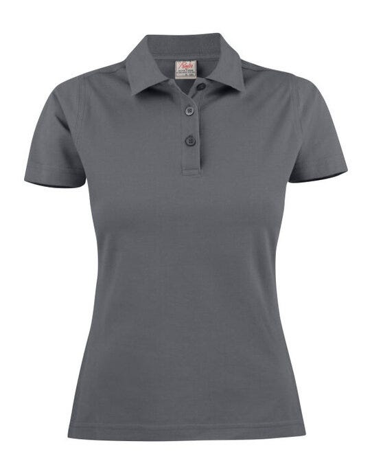 Printer Essentials PE2265009 Printer Ladies Pique Surf Polo - Steel Grey