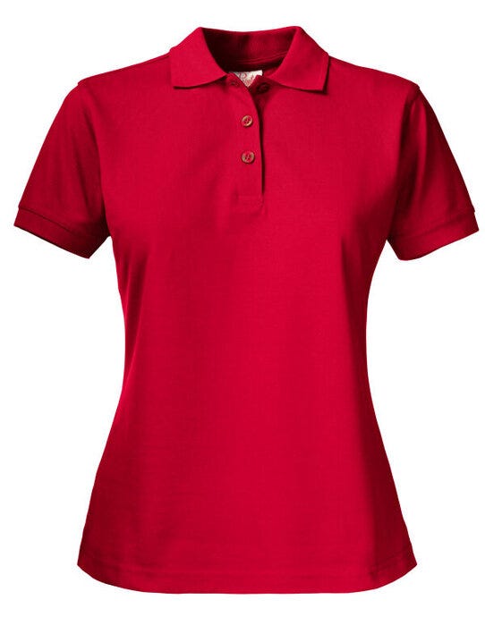 Printer Essentials PE2265014 Printer Ladies Surf Pro Polo - Red
