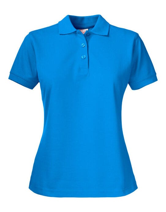 Printer Essentials PE2265014 Printer Ladies Surf Pro Polo - Ocean Blue