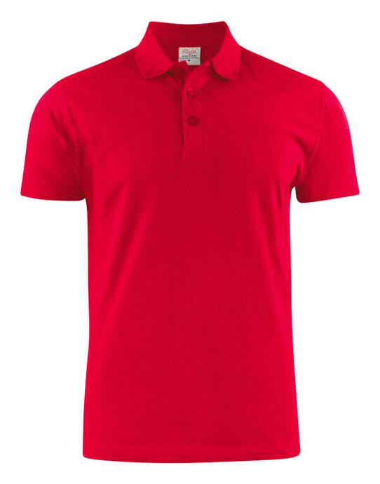 Printer Essentials PE2265016 Printer Mens Surf RSX Pique Polo - Red