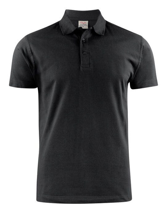 Printer Essentials PE2265016 Printer Mens Surf RSX Pique Polo - Black