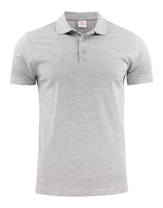 Printer Essentials PE2265016 Printer Mens Surf RSX Pique Polo - Grey Melange