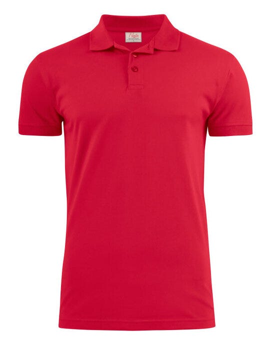 Printer Essentials PE2265020 Printer Mens Surf Stretch Polo - Red