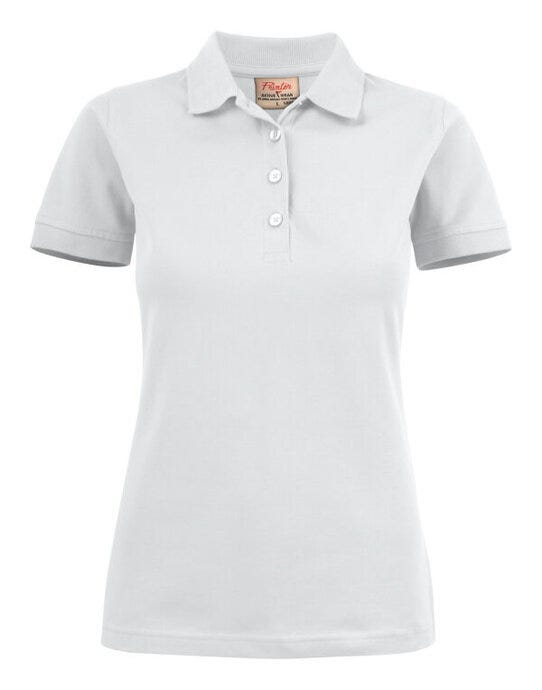 Printer Essentials PE2265021 Printer Ladies Surf Stretch Polo - White