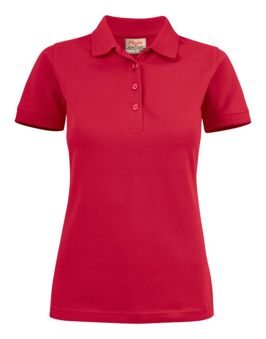 Printer Essentials PE2265021 Printer Ladies Surf Stretch Polo - Red