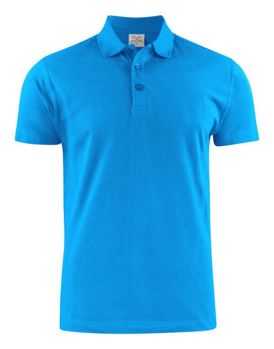 Printer Essentials PE2265022 Printer Mens Surf Light RSX Polo - Ocean Blue