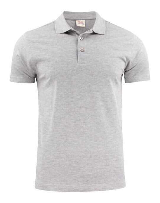 Printer Essentials PE2265022 Printer Mens Surf Light RSX Polo - Grey Melange